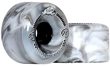 Cloud Ride Cruiser Longboard Wheels - Grey Marble 65mm 78A