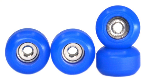 Teak Fingerboard CNC PU Bearing Wheels - Dark Blue - LocoSonix