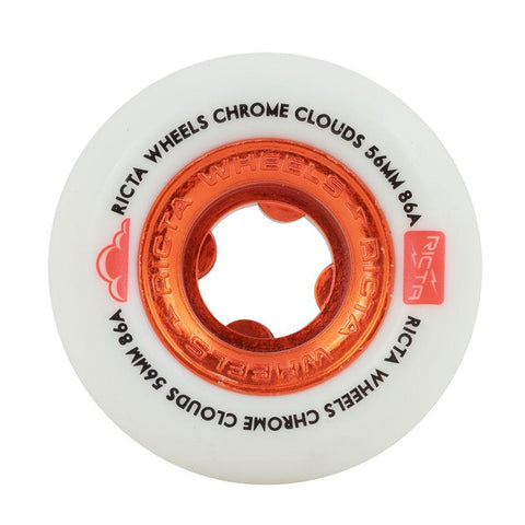 Ricta CHROME CLOUDS Skateboard Wheels - Red 86A [set/4]