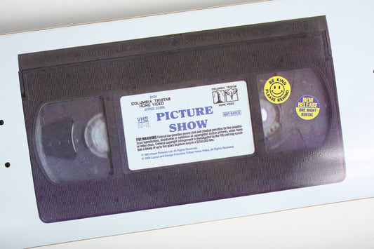 Picture Show Cassette Skateboard Deck - White