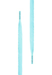 TB WHITE FLAT Shoe Laces - Ice Blue 140cm