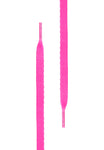 TB WHITE FLAT Shoe Laces - Neon Pink 140cm