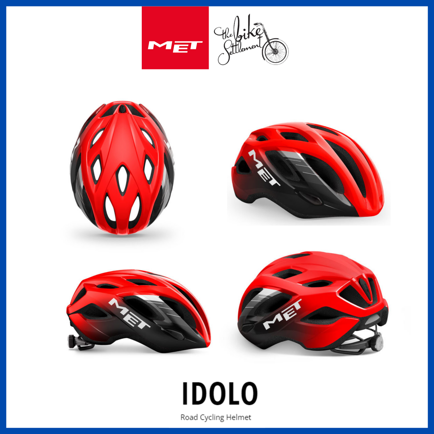 MET Idolo Helmet - Black/Red