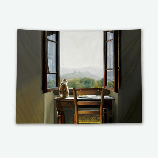 LX At Looking Outside Tapestry [95X73cm]
