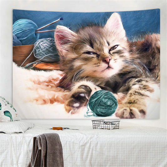 LX Sleepy Cat Tapestry [95X73cm]