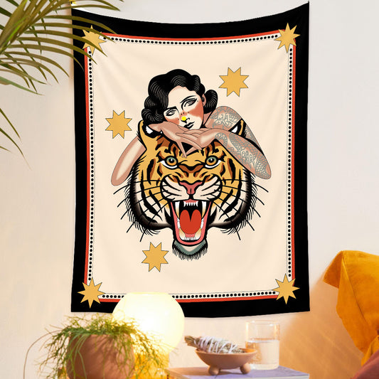 LX Lady Tiger Tapestry [95X73cm]