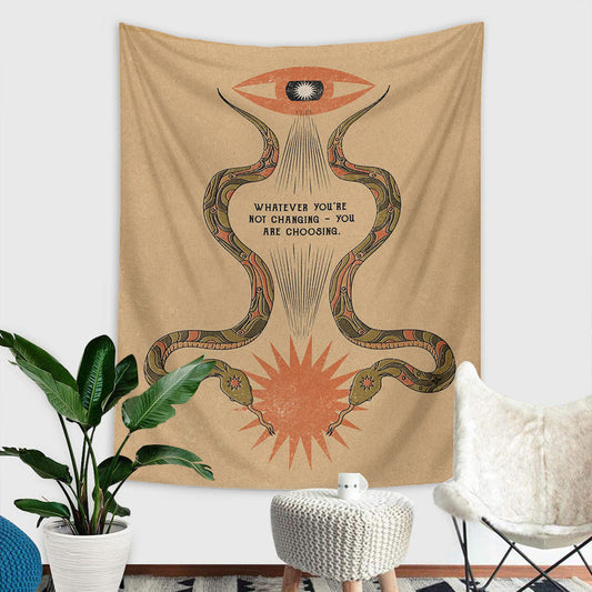 LX Bohemian Meditation Inspired Tapestry - Whatever You're Not Changing [75X58cm]