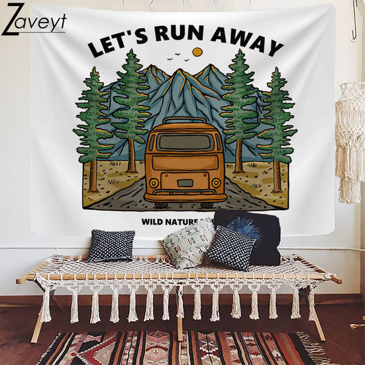 LX Outdoor Extreme Tapestry - Let's Run Away [75X58cm]