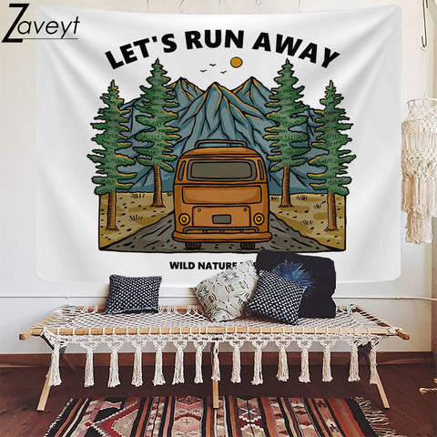 Outdoor Extreme Tapestry - LET'S RUN AWAY [75x58cm]