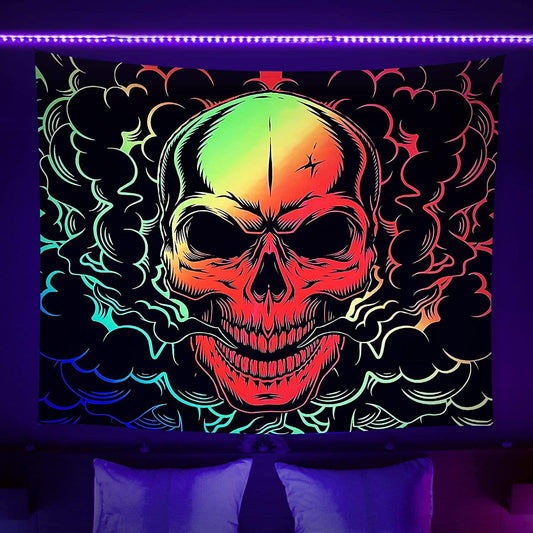 LX Psychedelic Tapestry - Hippie Skeleton [95X73cm]