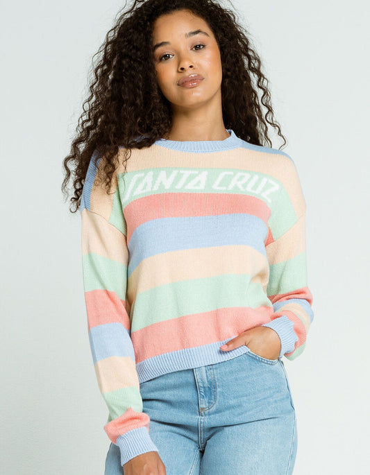 Santa Cruz Multi Stripe Crew Sweater