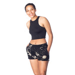 Santa Cruz SPIRAL STRIP OVAL DOT Sweat Shorts - Acid Black Bottom [women]