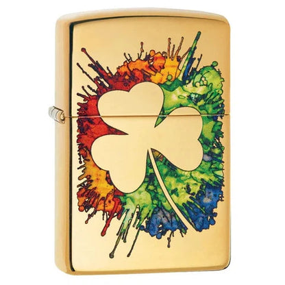 Zippo Lighter Graffiti Clover Design [49125]