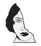 Space Pin # 43 - PARTIAL WOMAN FACE