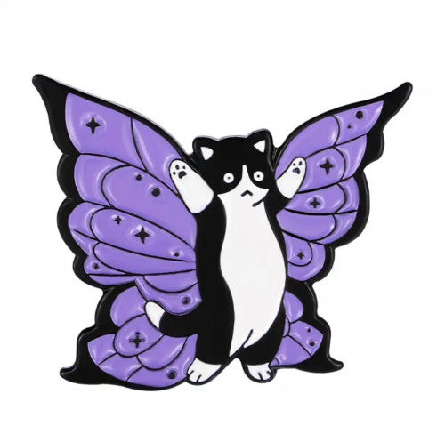 Space Pin # 42 - Cat Butterfly