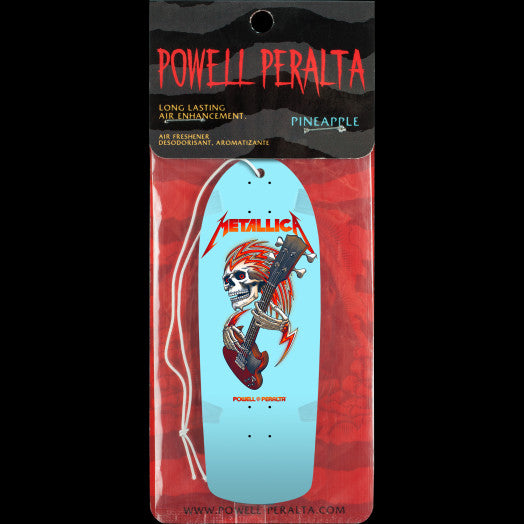 Powell-Peralta Metallica Collab Air Freshener - Light Blue [Pineapple Scent]