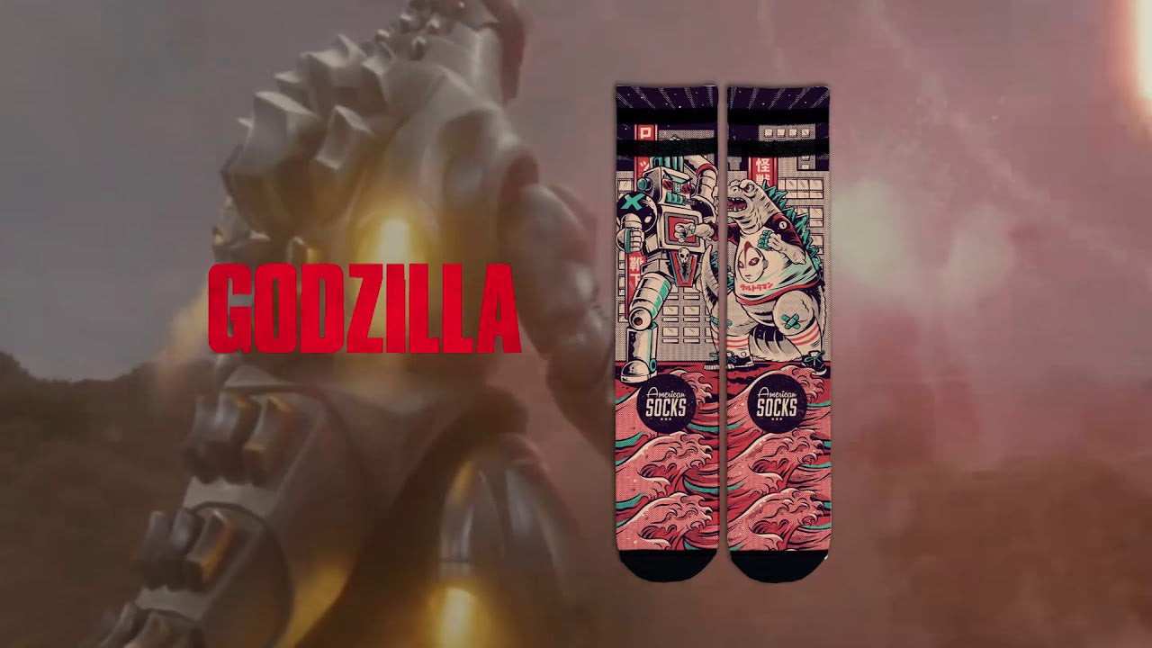 AS Godzilla Mid-High Socks