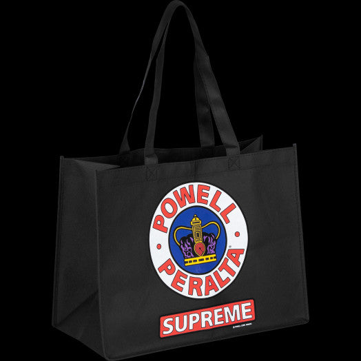 Powell-Peralta Supreme Shopping Bag - Black 16X12"