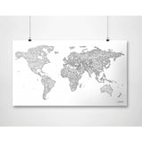 Awesome Maps - COLORING MAP Poster [97.5 x 56cm]