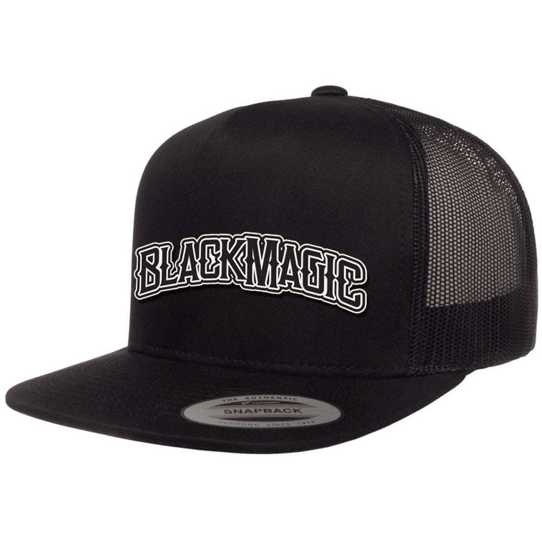 black magic arch structured snapback cap black