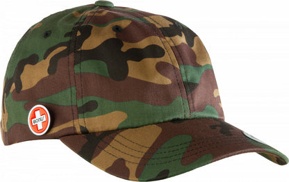 Bones Bearings Dad Camo Cap with Circle Pin