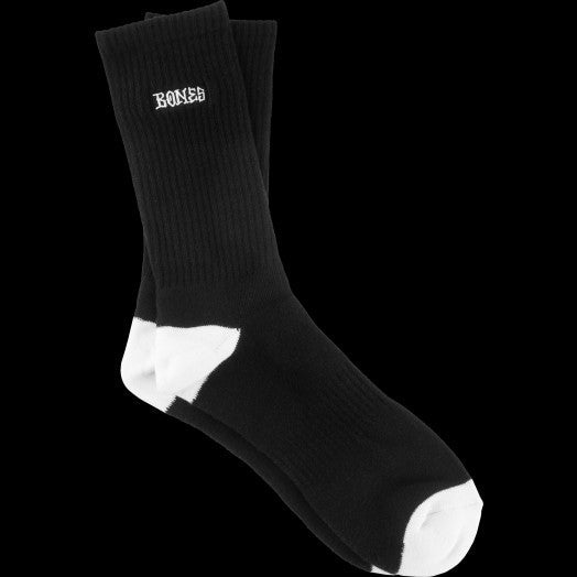 Bones Cotton Stitch Socks - Black