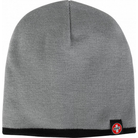 Bones Knit W/Swiss Tag Beanie - Grey/Black