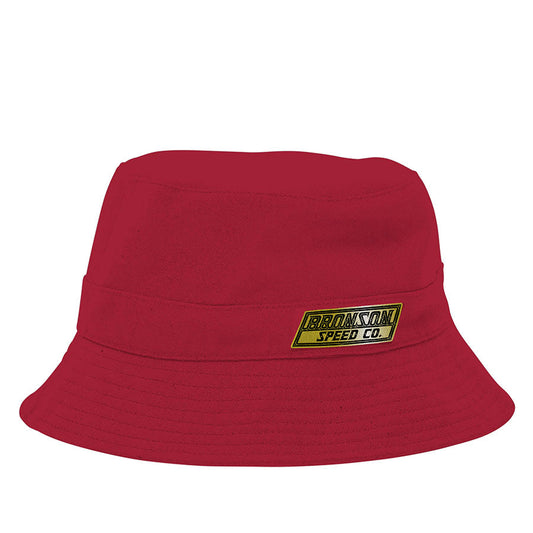 Bronson Gold Reversible Bucket Hat - White/Red