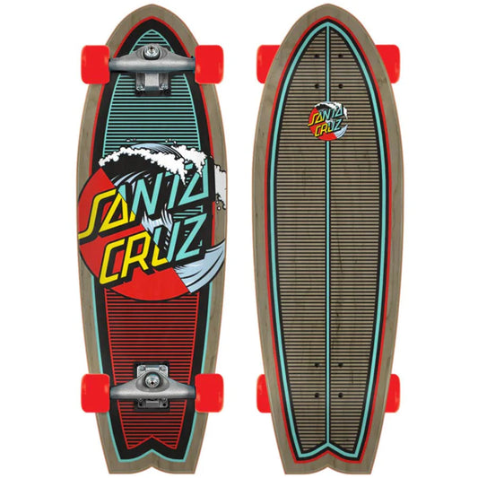 Santa Cruz Classic Wave Splice Cruzer Longboard Complete 27.7"