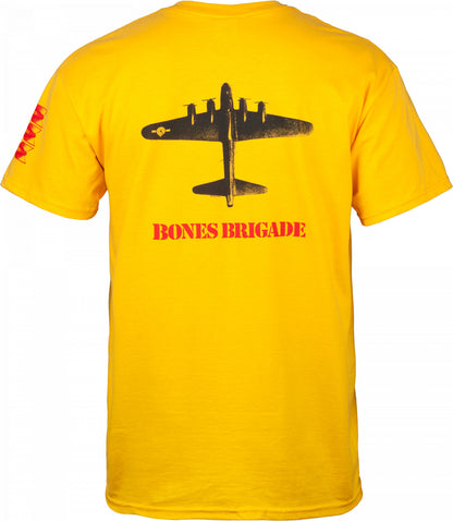 Bones Brigade Bomber T-Shirt - Gold