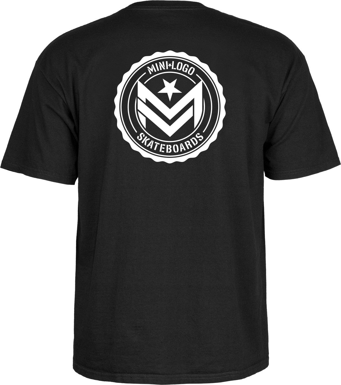 Mini Logo Chevron Circle T-Shirt - Black