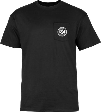 Mini Logo Chevron Circle T-Shirt - Black