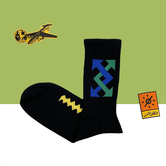 Claw Arrows Socks - Black