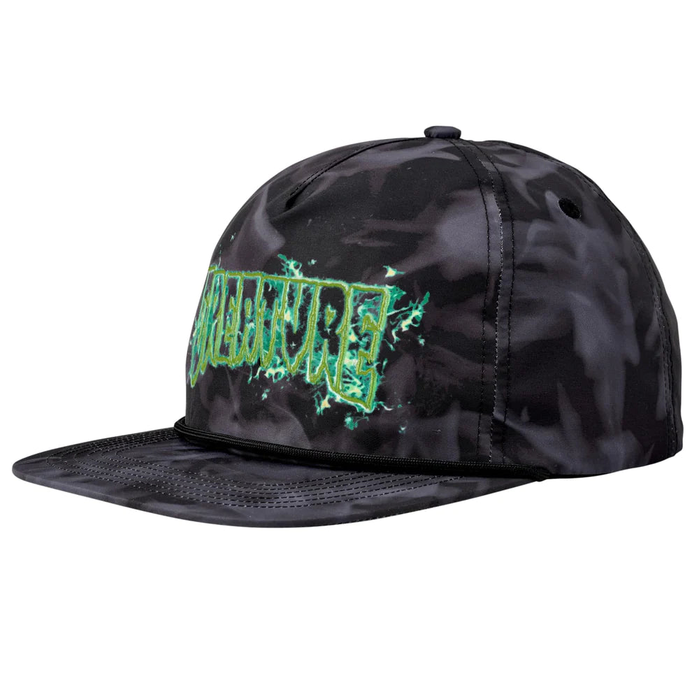 Creature Inferno Unstructured Mid-Profile Snapback Cap - Black