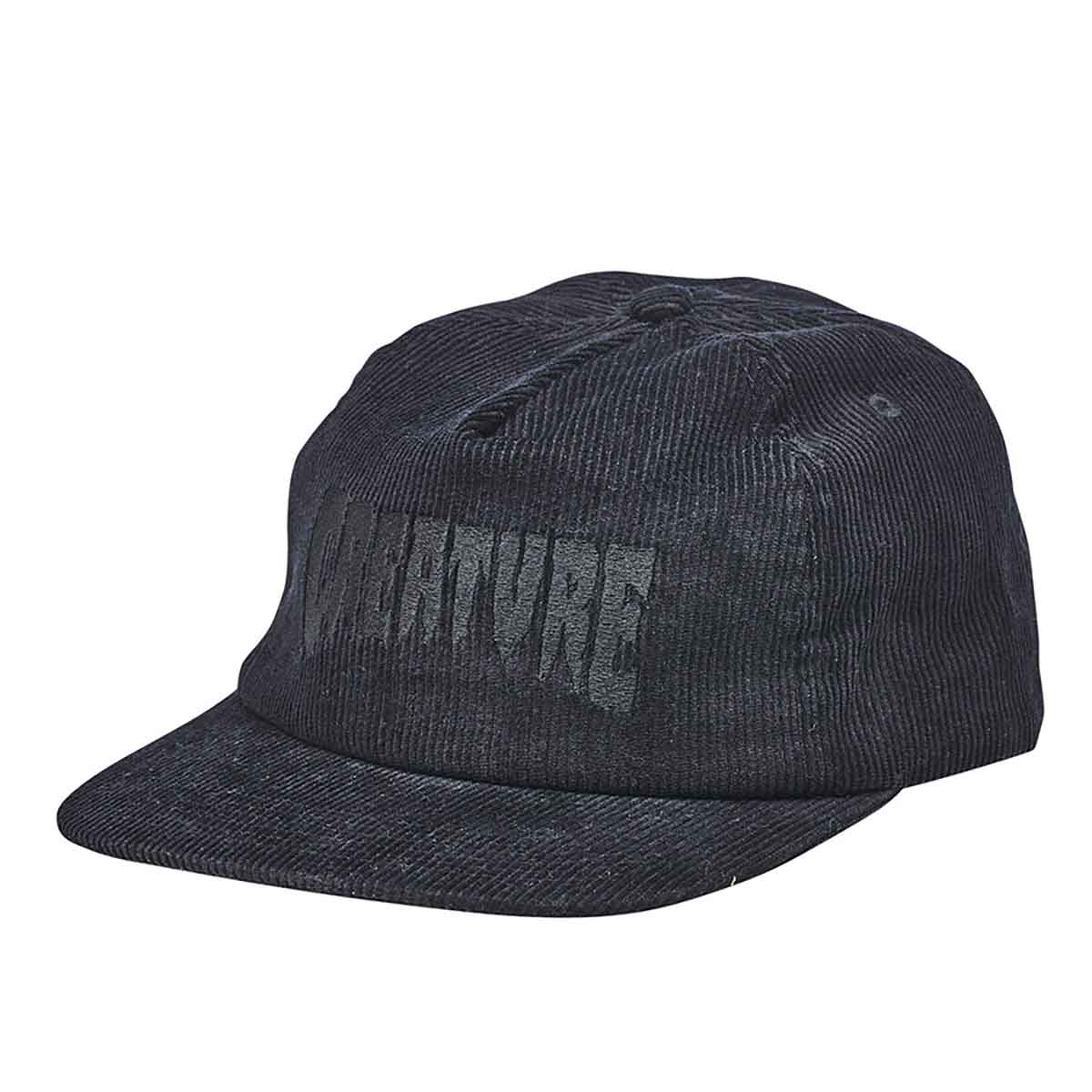 Creature Logo Fill Unstructured Mid-Profile Snapback Cap - Black