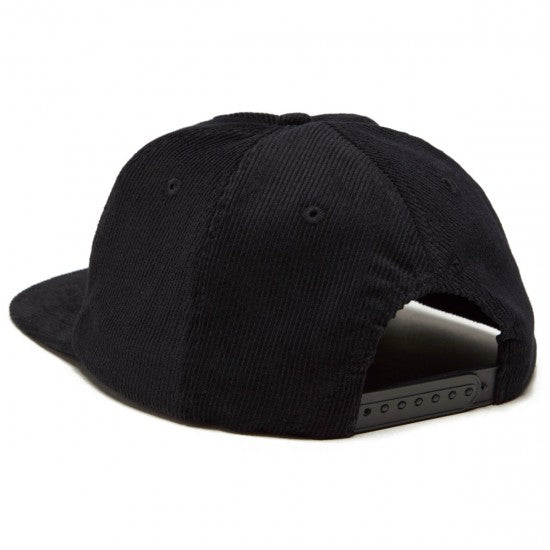 Creature Logo Fill Unstructured Mid-Profile Snapback Cap - Black