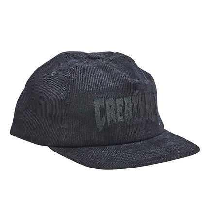 Creature Logo Fill Unstructured Mid-Profile Snapback Cap - Black