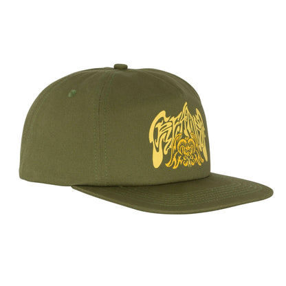 Creature Psychrofice Mid-Profile Snapback Cap - Military Green