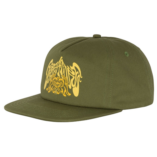 Creature Psychrofice Mid-Profile Snapback Cap - Military Green