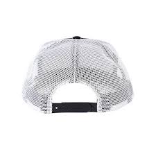 Creature Support Label Mid-Profile Mesh Trucker Cap - Black/White