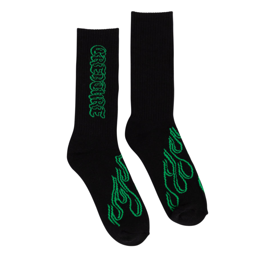 Creature To The Grave Crew Socks - Black 9-11