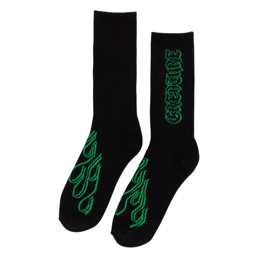 Creature To The Grave Crew Socks - Black 9-11