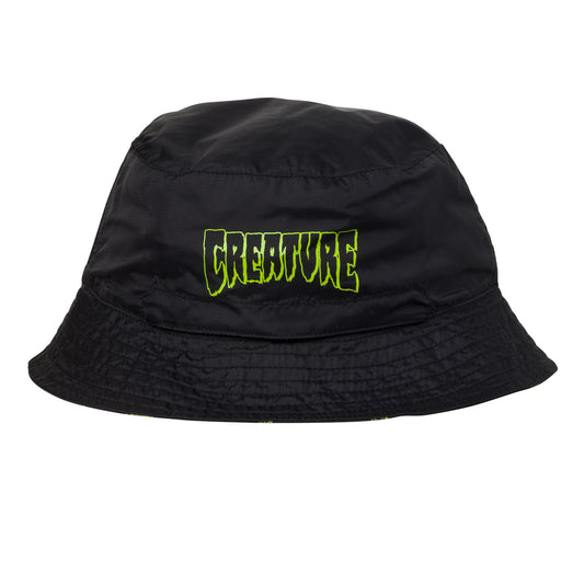 Creature Voodoo Isle Reversible Bucket Hat - Black