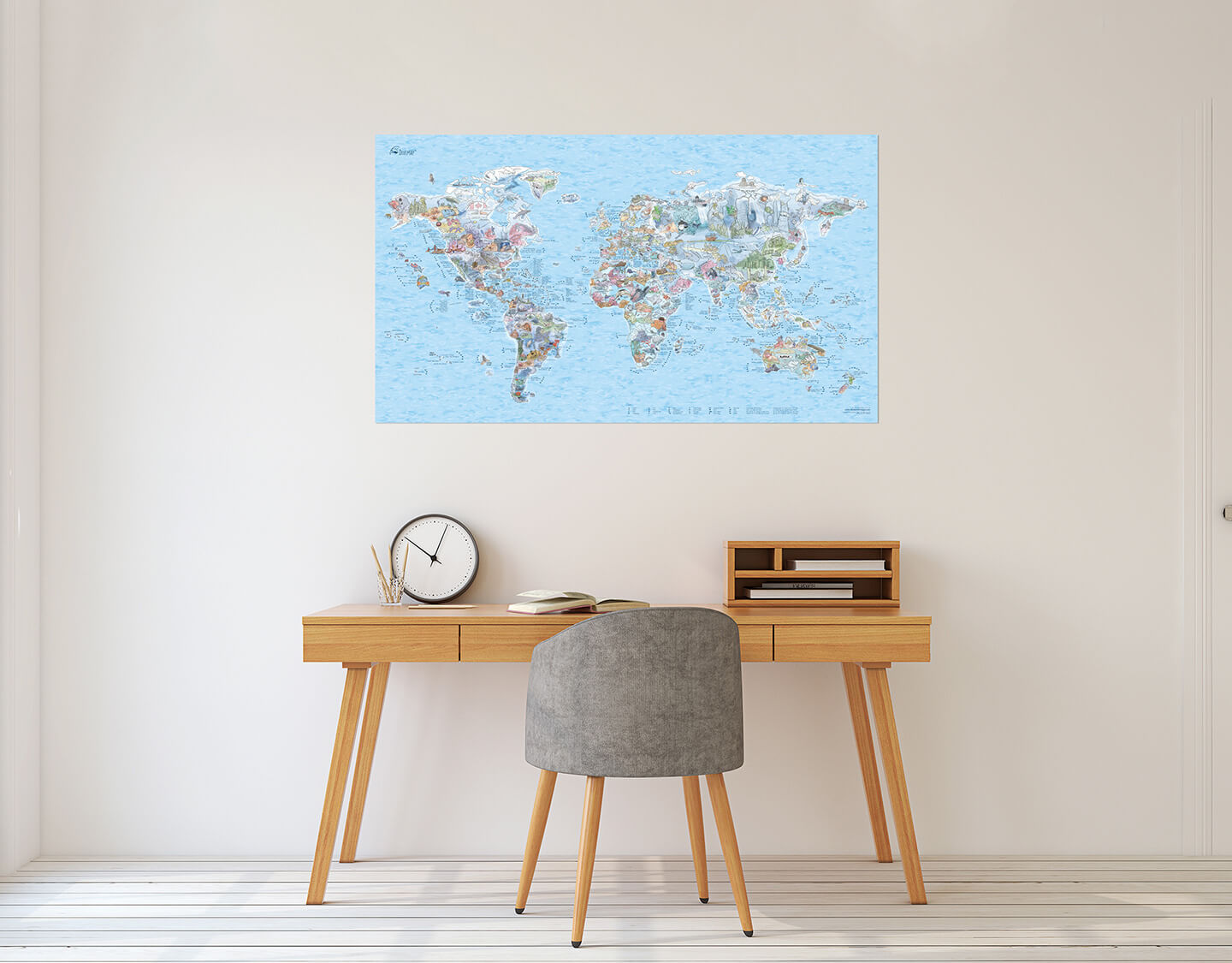 Awesome Maps - Dive Map Poster [97.5x56cm]