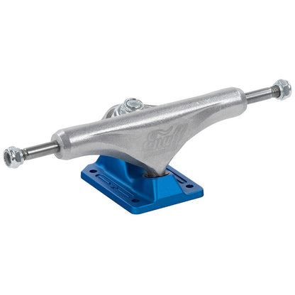 Enuff Decade Pro Satin trucks raw and blue, part of the Build Your Own Skateboard Kit