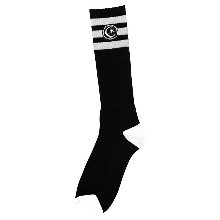 Foundation Tall 3 Stripe Socks - Black