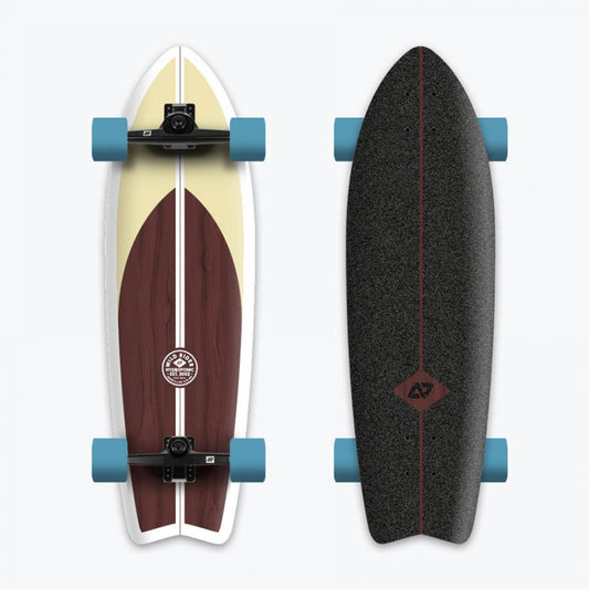 HydroPonic Clasic 2.0 Surfskate Complete - Brown 30.875"