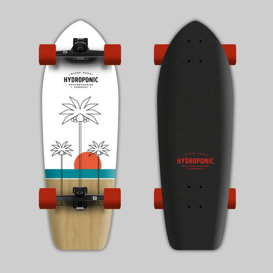 HydroPonic Palms Surfskate Complete - Orange 30"