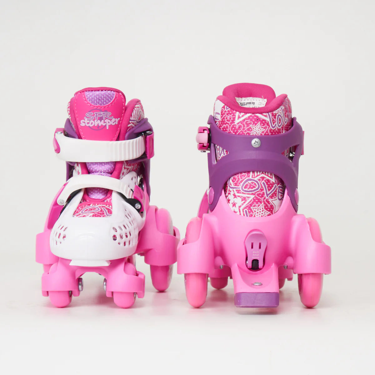 SFR Stomper Adjustable Roller Skates - Pink