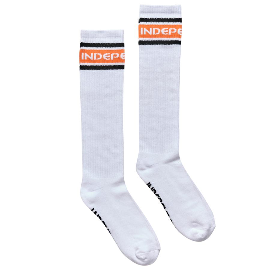 Independent B/C Groundwork Tall Socks - White 9-11